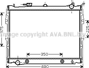 Prasco MZ2190 - Radiator, engine cooling autospares.lv