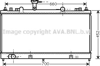 Prasco MZ2164 - Radiator, engine cooling autospares.lv