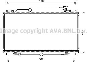 Prasco MZ2280 - Radiator, engine cooling autospares.lv