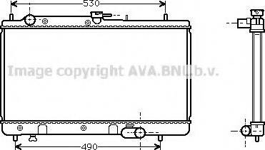 Prasco MZA2071 - Radiator, engine cooling autospares.lv