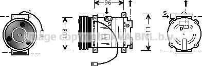 Prasco MZK133 - Compressor, air conditioning autospares.lv