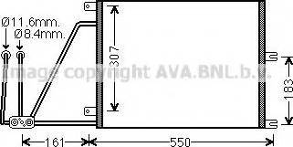 Prasco OL5265 - Condenser, air conditioning autospares.lv