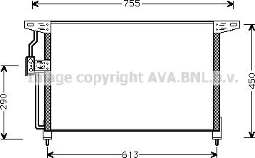 Prasco OL5228 - Condenser, air conditioning autospares.lv