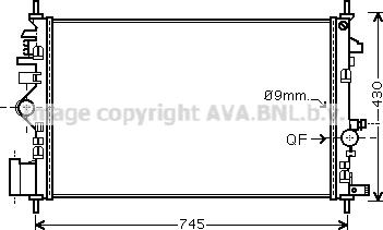 Prasco OL2468 - Radiator, engine cooling autospares.lv