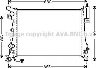 Prasco OL2408 - Radiator, engine cooling autospares.lv