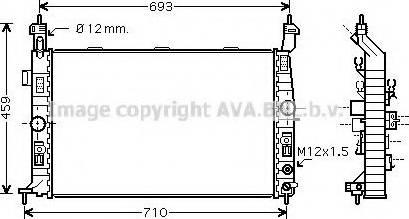 Prasco OL2431 - Radiator, engine cooling autospares.lv