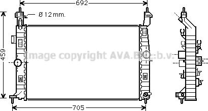 Prasco OL2583 - Radiator, engine cooling autospares.lv