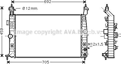 Prasco OL2582 - Radiator, engine cooling autospares.lv