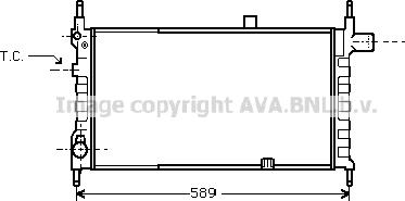 Prasco OL2063 - Radiator, engine cooling autospares.lv