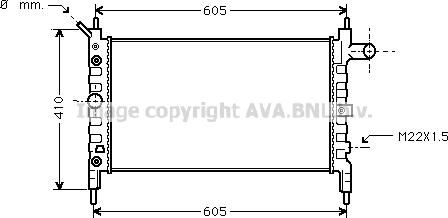 Prasco OL2026 - Radiator, engine cooling autospares.lv