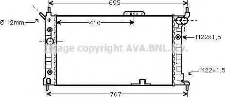 Prasco OL2169 - Radiator, engine cooling autospares.lv