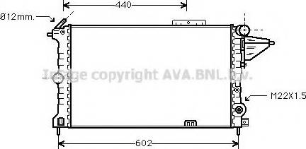 Prasco OL2119 - Radiator, engine cooling autospares.lv