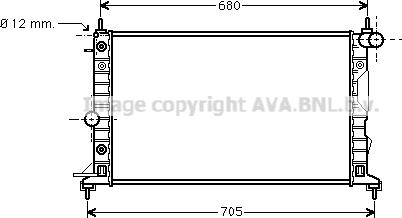 Prasco OL2324 - Radiator, engine cooling autospares.lv