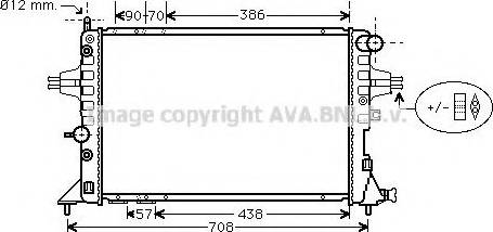 Prasco OL2253 - Radiator, engine cooling autospares.lv