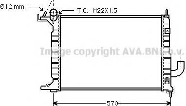 Prasco OL2218 - Radiator, engine cooling autospares.lv