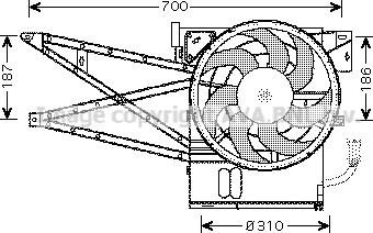 Prasco OL7515 - Fan, radiator autospares.lv