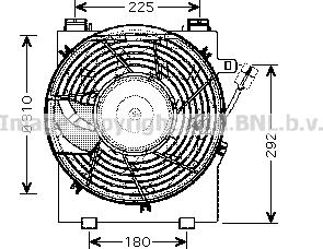 Prasco OL7518 - Fan, radiator autospares.lv