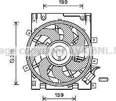 Prasco OL7604 - Fan, radiator autospares.lv