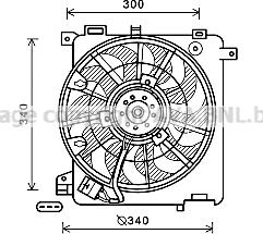 Prasco OL7635 - Fan, radiator autospares.lv