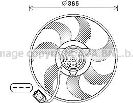 Prasco OL7670 - Fan, radiator autospares.lv