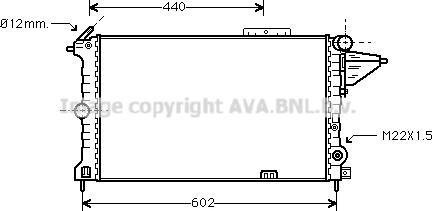 Prasco OLA2119 - Radiator, engine cooling autospares.lv