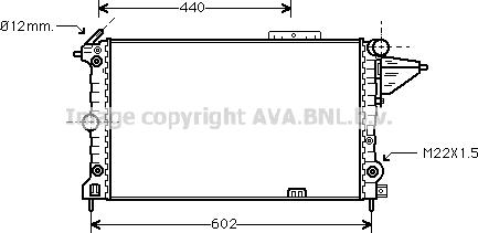 Prasco OLA2120 - Radiator, engine cooling autospares.lv