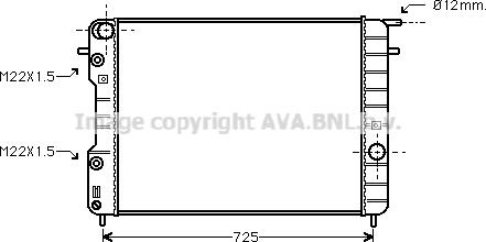 Prasco OLA2248 - Radiator, engine cooling autospares.lv