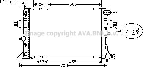 Prasco OLA2253 - Radiator, engine cooling autospares.lv