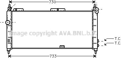 Prasco OLA2203 - Radiator, engine cooling autospares.lv