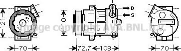 Prasco OLAK419 - Compressor, air conditioning autospares.lv