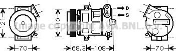 Prasco OLAK418 - Compressor, air conditioning autospares.lv