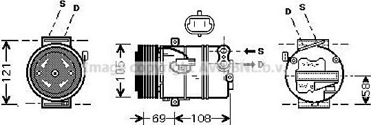 Prasco OLAK438 - Compressor, air conditioning autospares.lv