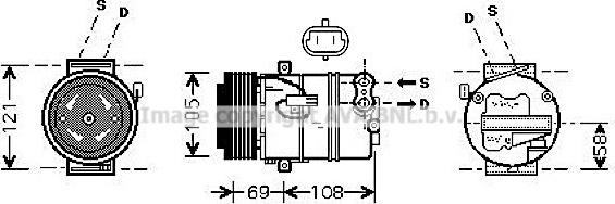 Prasco OLAK426 - Compressor, air conditioning autospares.lv