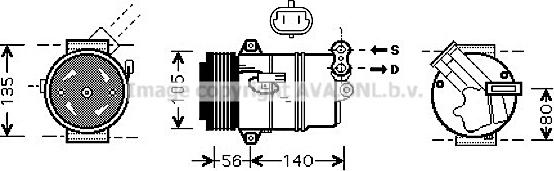 Prasco OLAK428 - Compressor, air conditioning autospares.lv