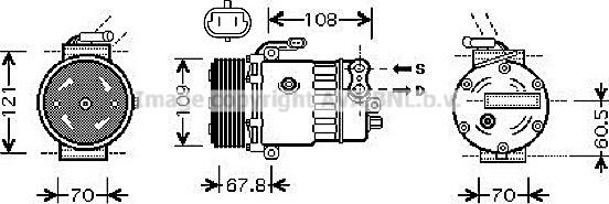 Prasco OLAK139 - Compressor, air conditioning autospares.lv