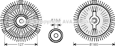 Prasco OLC553 - Clutch, radiator fan autospares.lv