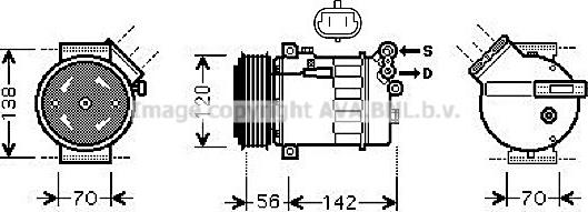 Prasco OLK313 - Compressor, air conditioning autospares.lv