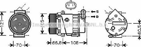 Prasco OLK389 - Compressor, air conditioning autospares.lv