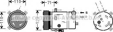 Prasco OLK276 - Compressor, air conditioning autospares.lv