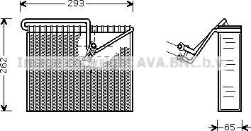 Prasco OLV372 - Evaporator, air conditioning autospares.lv