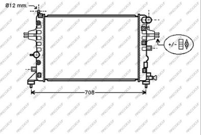 Prasco OP410R001 - Radiator, engine cooling autospares.lv