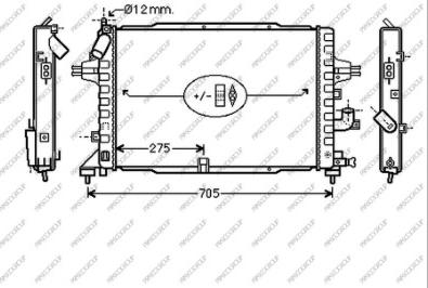 Prasco OP410R003 - Radiator, engine cooling autospares.lv