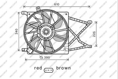 Prasco OP017F005 - Fan, radiator autospares.lv