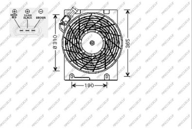 Prasco OP017F001 - Fan, radiator autospares.lv