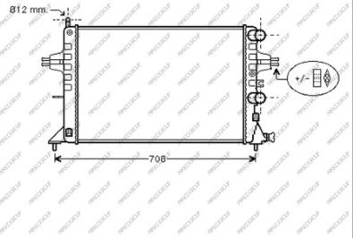 Prasco OP017R004 - Radiator, engine cooling autospares.lv