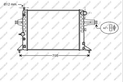 Prasco OP017R005 - Radiator, engine cooling autospares.lv