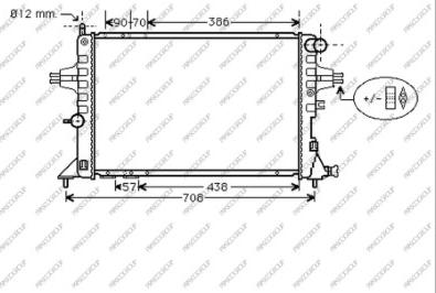 Prasco OP017R001 - Radiator, engine cooling autospares.lv