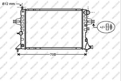 Prasco OP017R008 - Radiator, engine cooling autospares.lv