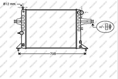 Prasco OP017R013 - Radiator, engine cooling autospares.lv