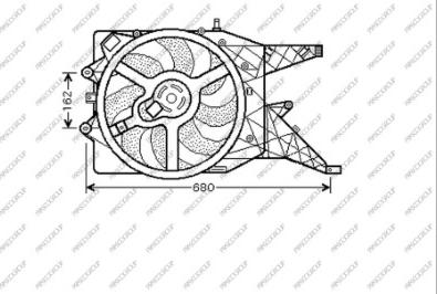 Prasco OP034F003 - Fan, radiator autospares.lv